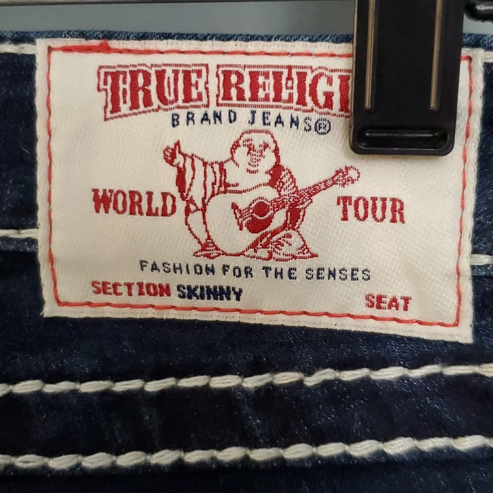 Wms TRUE RELIGION skinny jeans (sz 27) - Picture 5 of 7